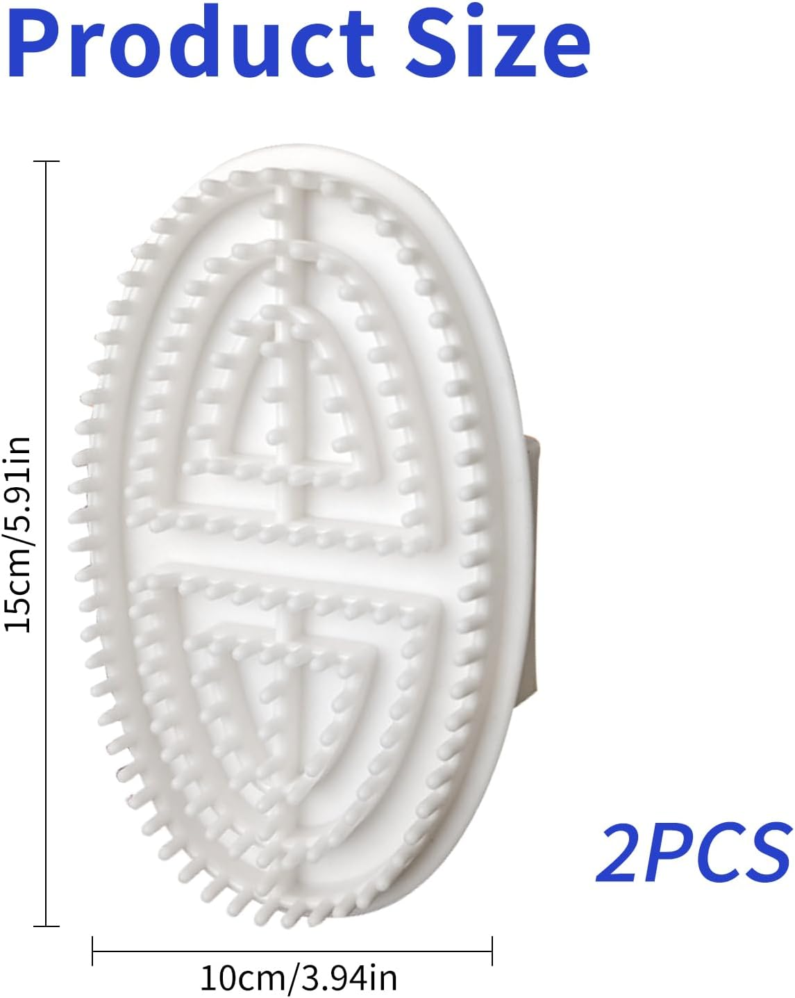 LUHOCIY Pack of 2 Professional Meridian Brush, Meridian Massage Brush, Easy to Clean, for Massage Meridians, Slimming and Body Shaping (White)