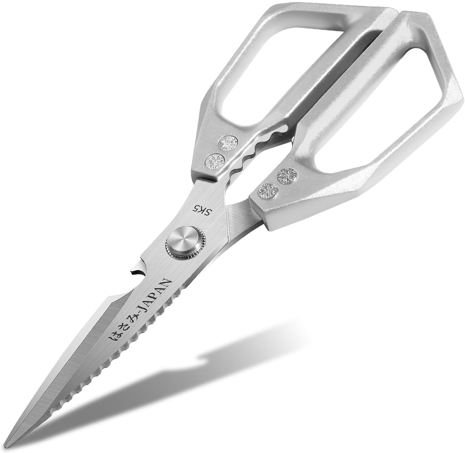 Kitchen Scissors Multifunctional Heavy Duty: Stainless Steel Sharp Blade Durable Kitchen Shear Poultry Cutting image number 6