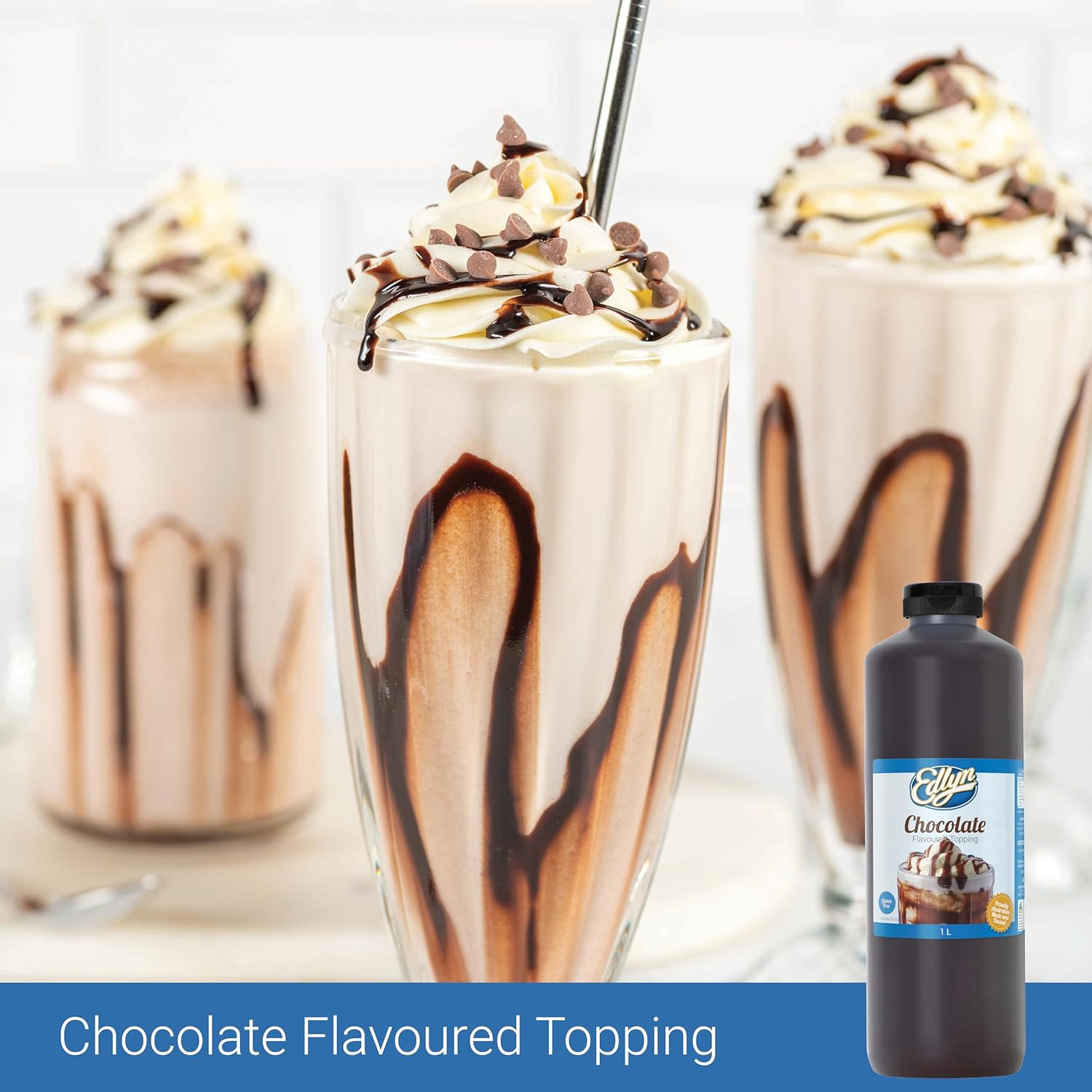 Edlyn Chocolate Flavoured Topping 1 Litre image number 5