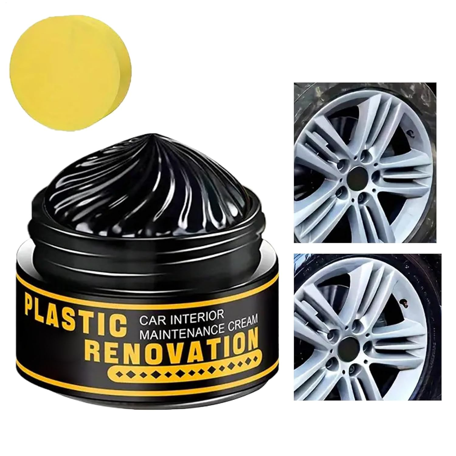 Rronnoy Trim Restorer Automotive,Tire Shine | Detailing Supplies Auto Polish Cleaner for Door Handle Dashboard Window Strip Exterior Interior Truck image number 1