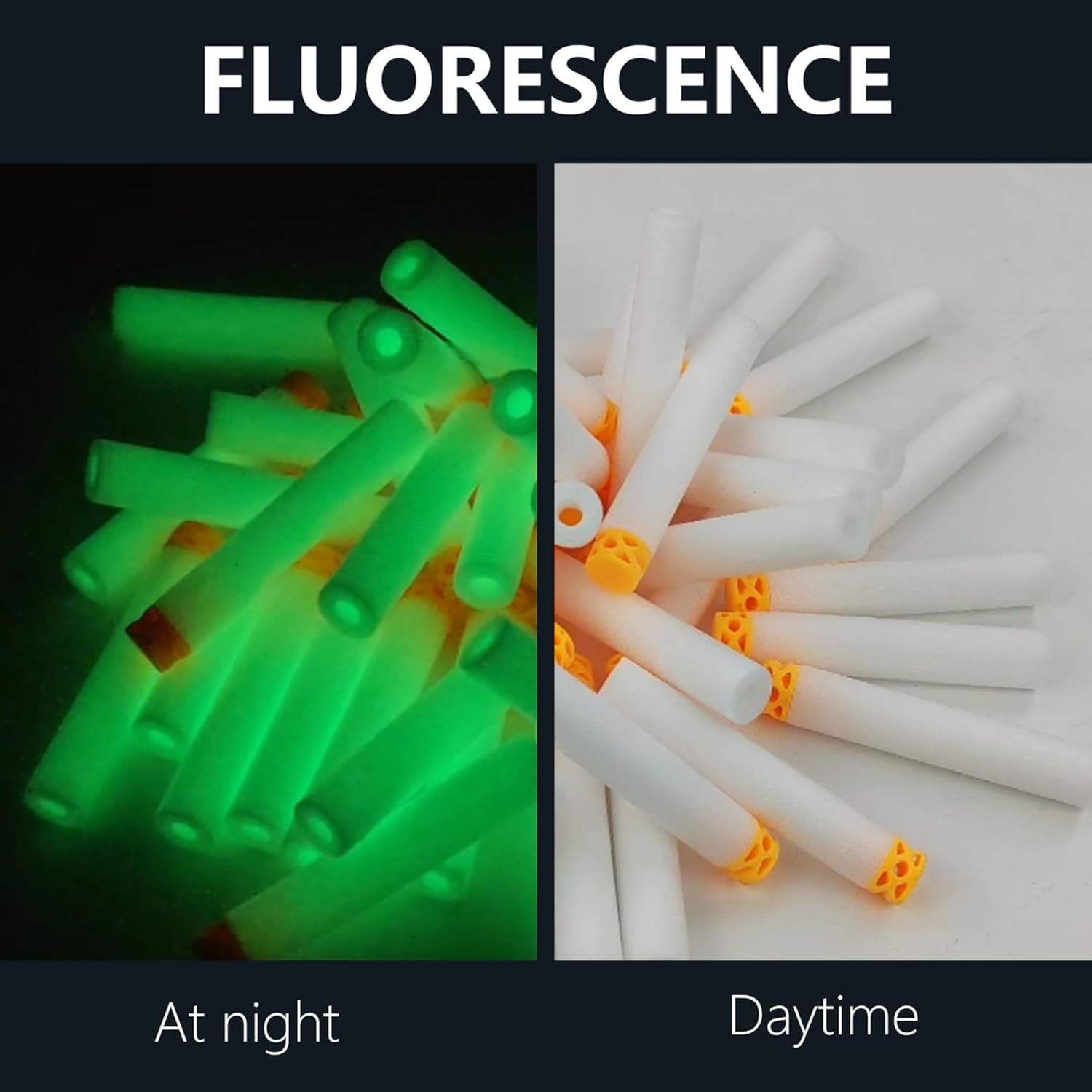 EKIND 500 Pcs Waffles Darts Refill Pack Foam Bullet Compatible for NERF N-Strike Series Blaster image number 6