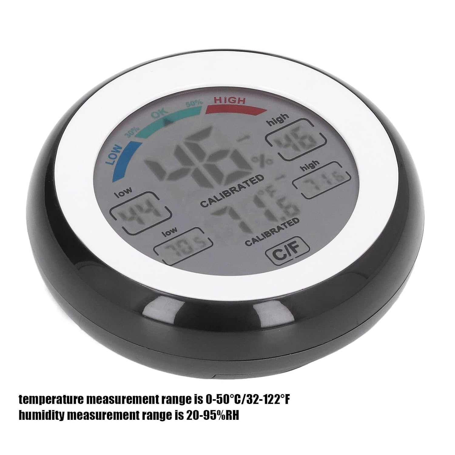 CHICIRIS Digital Hygrometer Thermometer, Indoor Wireless Temperature Humidity Monitor with Touch Screen, Comfort Indicator, 24H Max Min Record and LCD Display image number 5