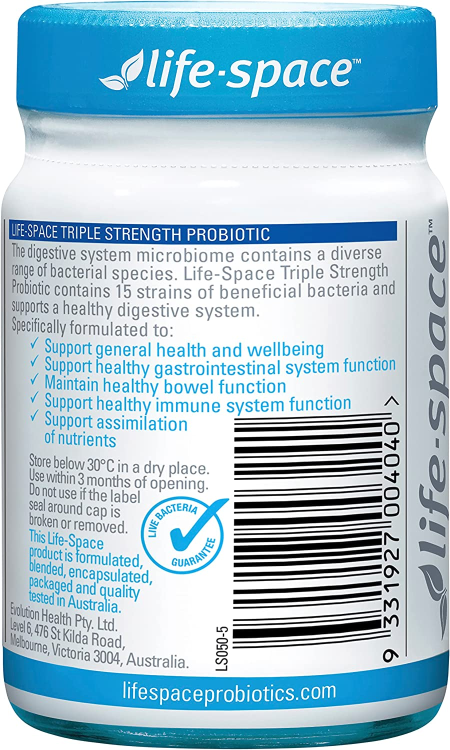 Life-Space Triple-Strength Probiotic Capsules - 96 Billion CFU - 15 Strains, 30 Count image number 3