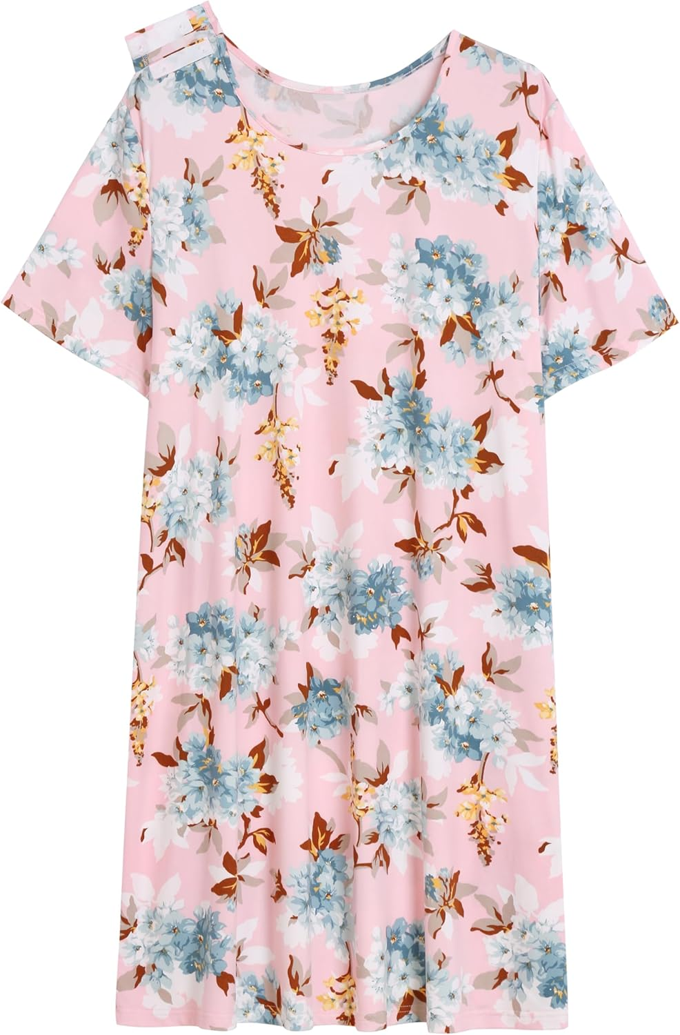 AVIIER Hospital Gowns for Women Open Back Adaptive Clothing Nightgowns Post Shoulder Surgery Dress