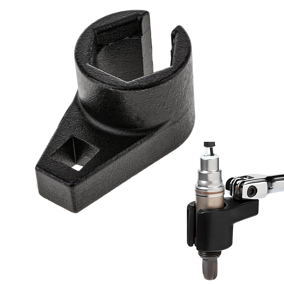 Oxygen Sensor Socket, 3/8-Inch Drive by 7/8-Inch 22Mm, Offset 6-Point, Automotive Oxygen Sensor Remover Tool image number 4