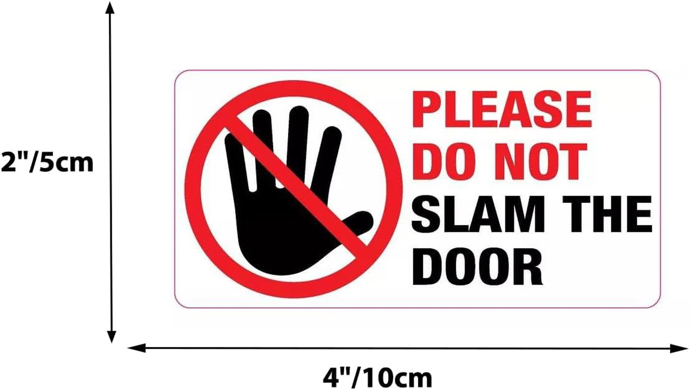 Do Not Slam the Door Stickerwarning Window Door Sticker Vinyl Decal for Car Truck Van SUV Taxi 8Pack image number 3