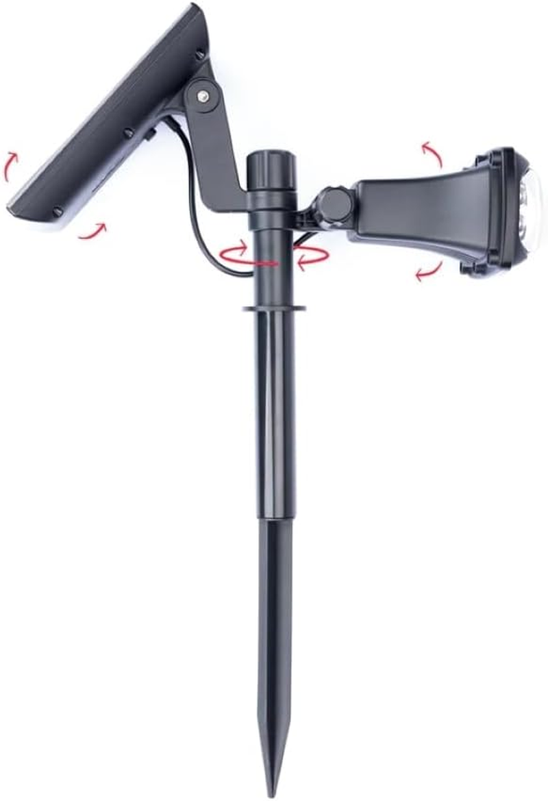 Hoselink Adjustable Solar Garden Spotlight | Ground Spike | 5LED | Focus image number 1