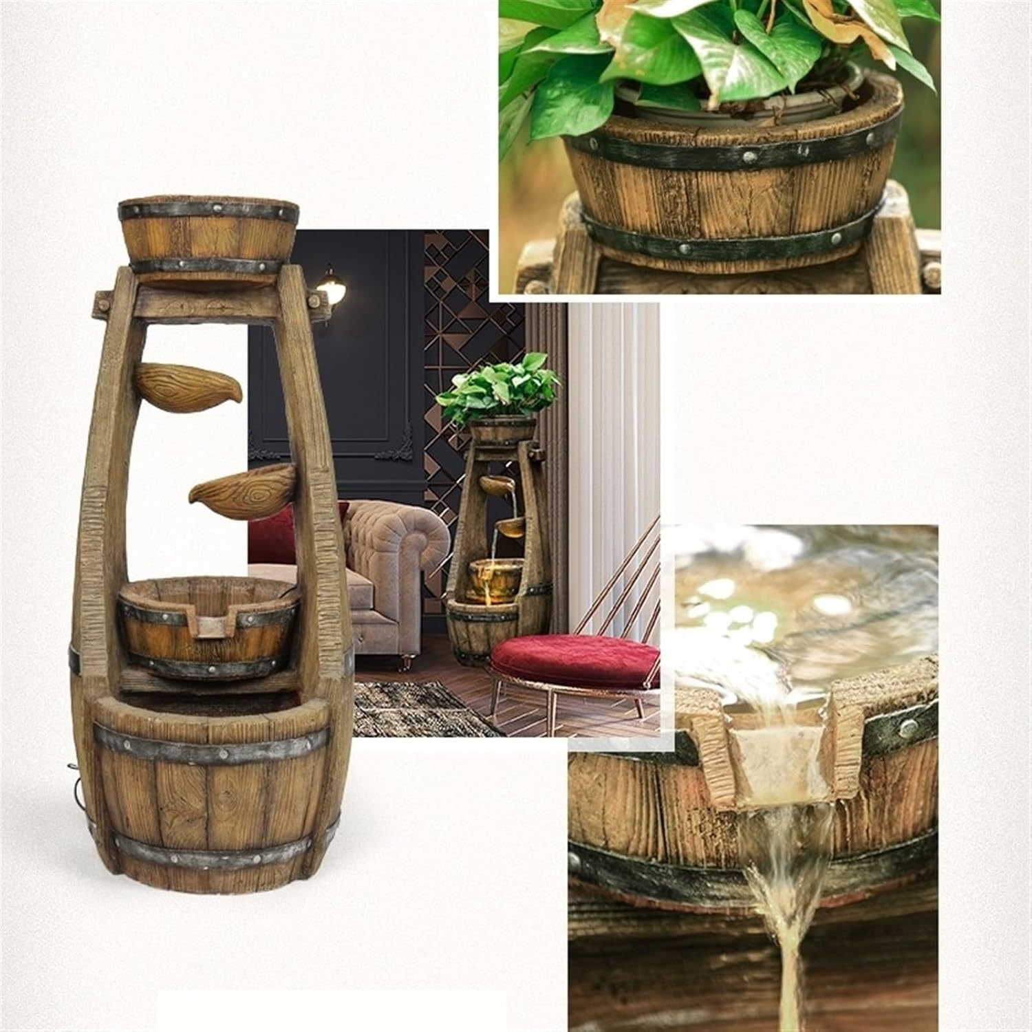 Outdoor Fountain Creative Floor Water Decoration,Outdoor Garden Fountain,Circulating Landscape Balcony Home image number 4