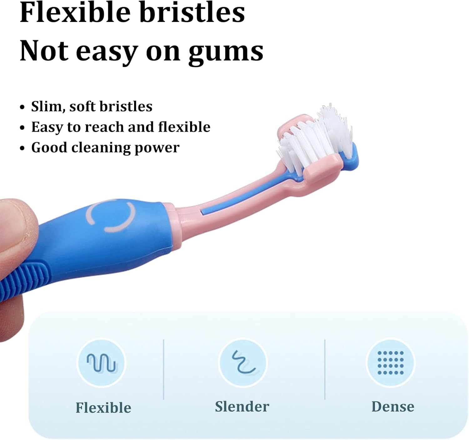 Pet Toothbrush and Toothpaste Set - Dog & Cat Dental Care Kit with Triple-Head Brush for Oral Hygiene image number 5