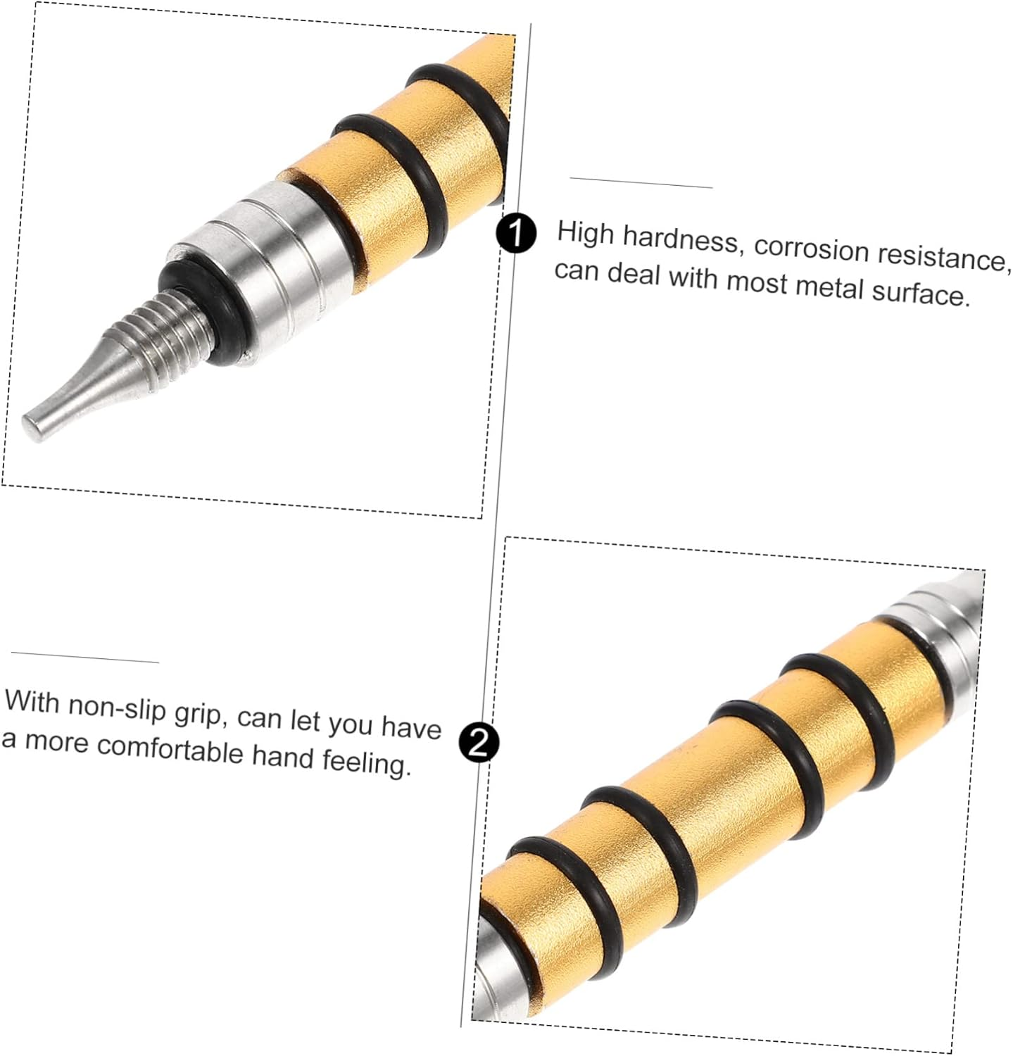 Mobestech 3Pcs DIY Metal Tap down Pen for Automotive Surface Repair Dent Removal Tool Scratch Fixer for Car Body Repair Small Dent Remover Tool