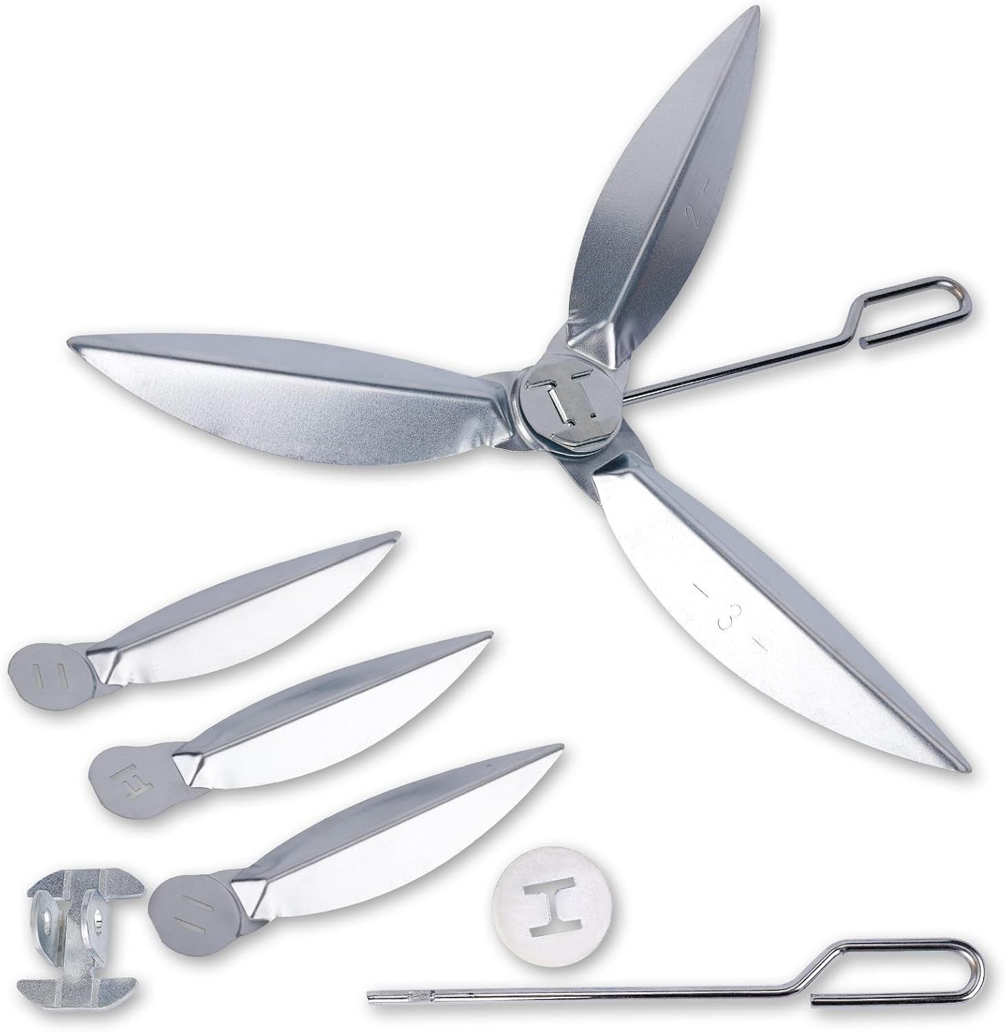 22-1/2 Inch One-Touch Cleaning System Kit for Weber Grill, 7444 Grill Replacement Parts for Weber Thickened Heat Resistant Kettle Grill Replacement Parts for Weber Charcoal Grill image number 2