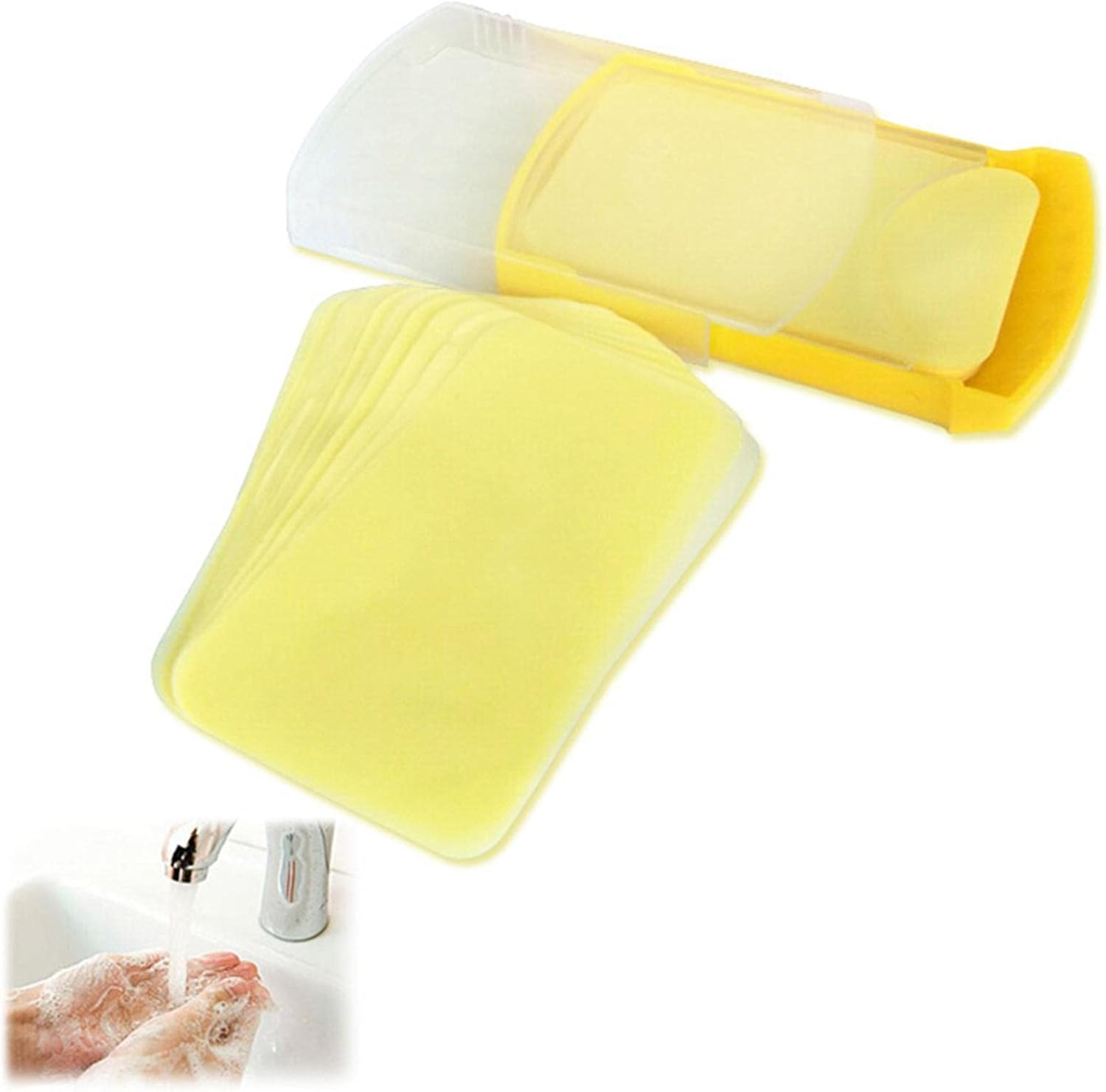 Travel Soap Sheets, Natural Scented Paper Soap Sheets | Travel Soap Sheets for -The-Go Hand Cleaning, Easily Add to Pocket, Purse, or Travel image number 5