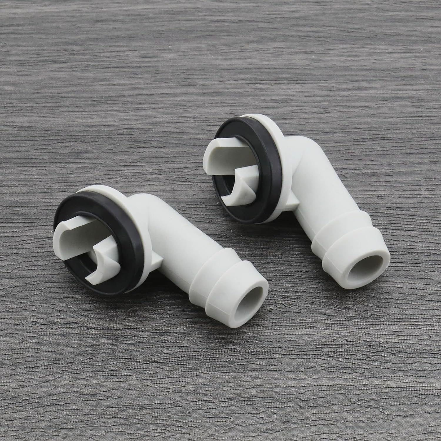 LT Easiyl 4Pcs 15Mm Air Conditioning Water Outlet Nozzle Air Conditioning Drainage Hose Joint Elbow Joint with Rubber Ring Compatible with Midea image number 3