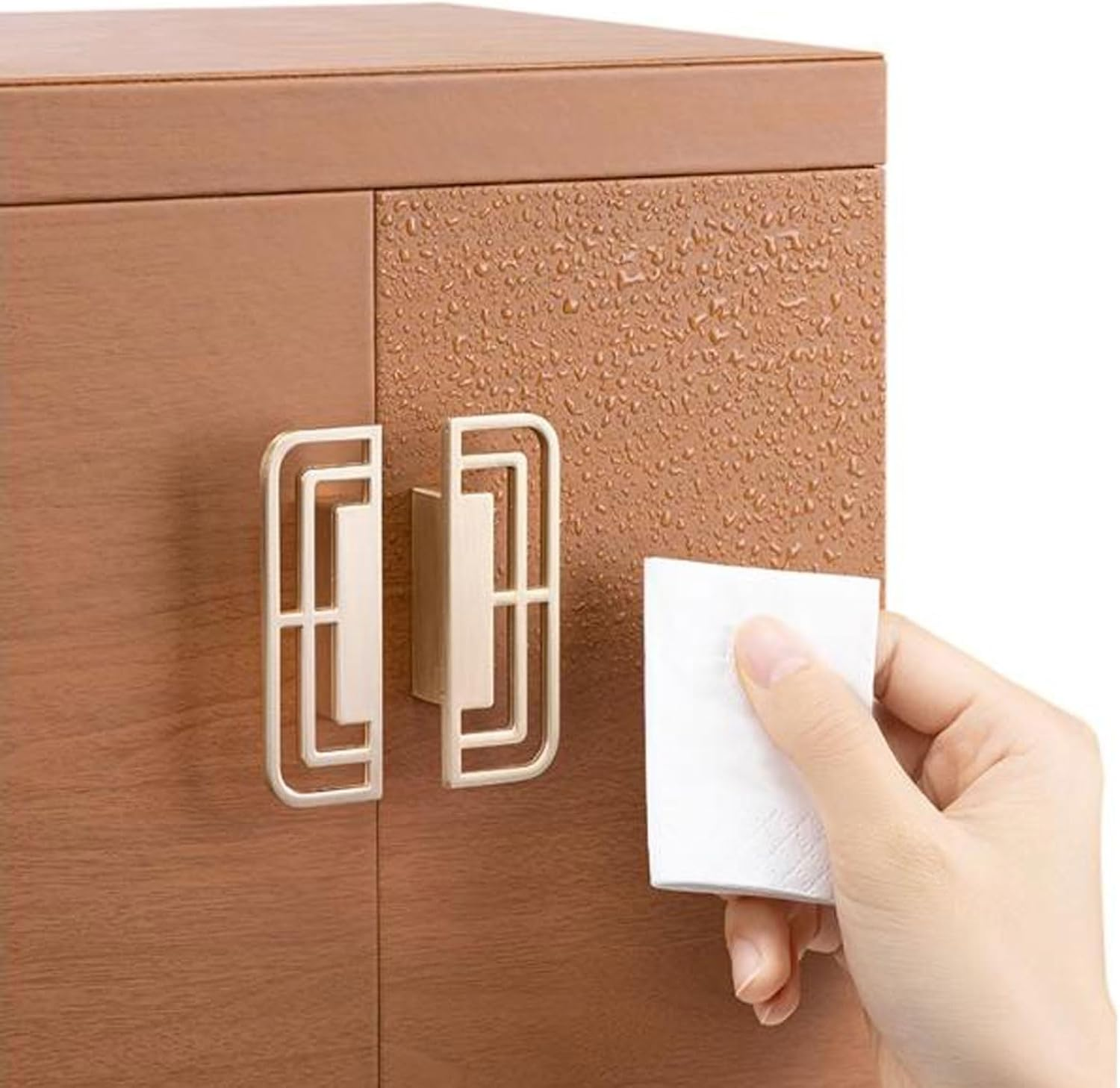 Cosmetic Organizer Luxury Makeup Organiser Storage Box Cabinet with Mirror and Drawer, Cosmetic Organizer MDF, Skincare Beauty Caddy for Dresser & Bathroom, Dust-Proof Waterproof(Green) image number 3