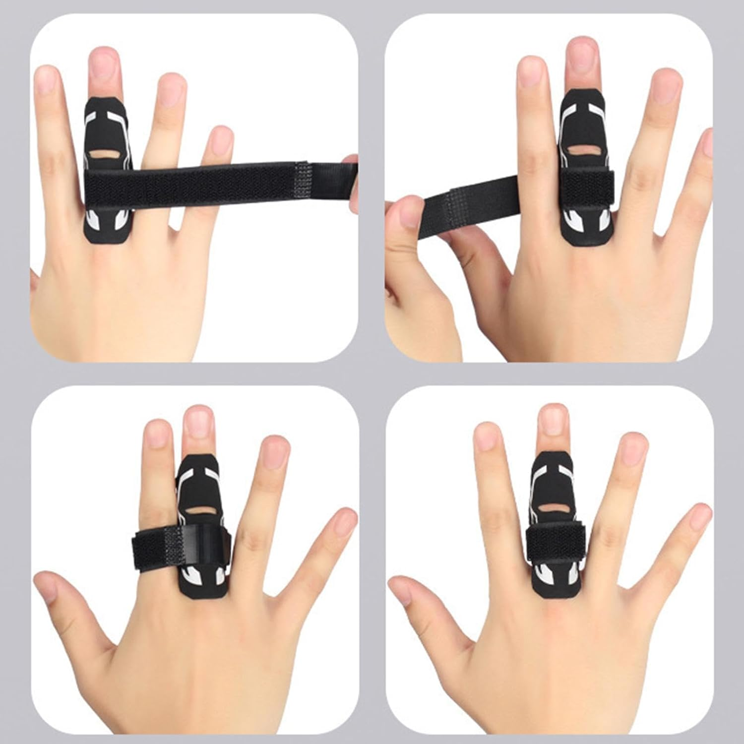 2Pcs Joint Finger Covers, Joint Protection Sleeves and Splints - Basketball Sports Pad Bandage Finger Stabilizer Support, Reusable for Basketball, Tennis, Baseball, Volleyball,Cricket,Rugby image number 3