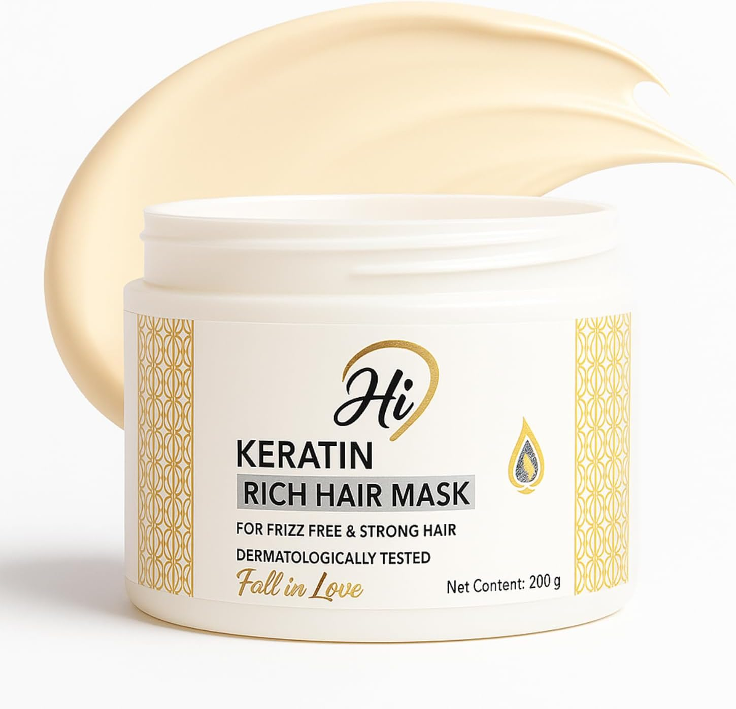 Hi9 - Keratin Rich Hair Mask for Frizz-Free and Strong Hair | Protein Mask for Intense Damaged and Dry Hair Repair | Deep Nourishing Hair Treatment | Blend of Biotin, Ceramides and Keratin | 200 GM Hair Mask for Hair Growth All Hair Types image number 2
