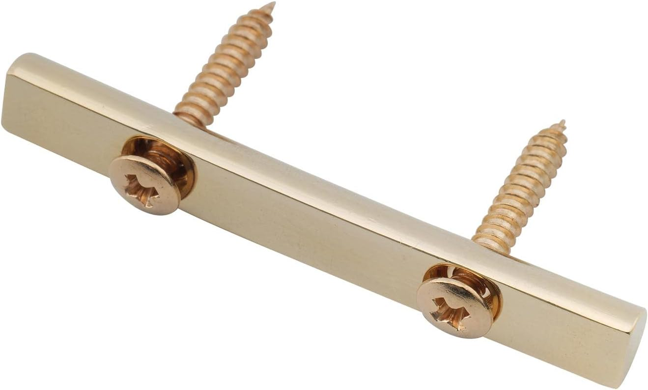 Musiclily Pro 43Mm Brass Bass String Retainer Bar for 4-String Electric Bass, Gold - Gold image number 2