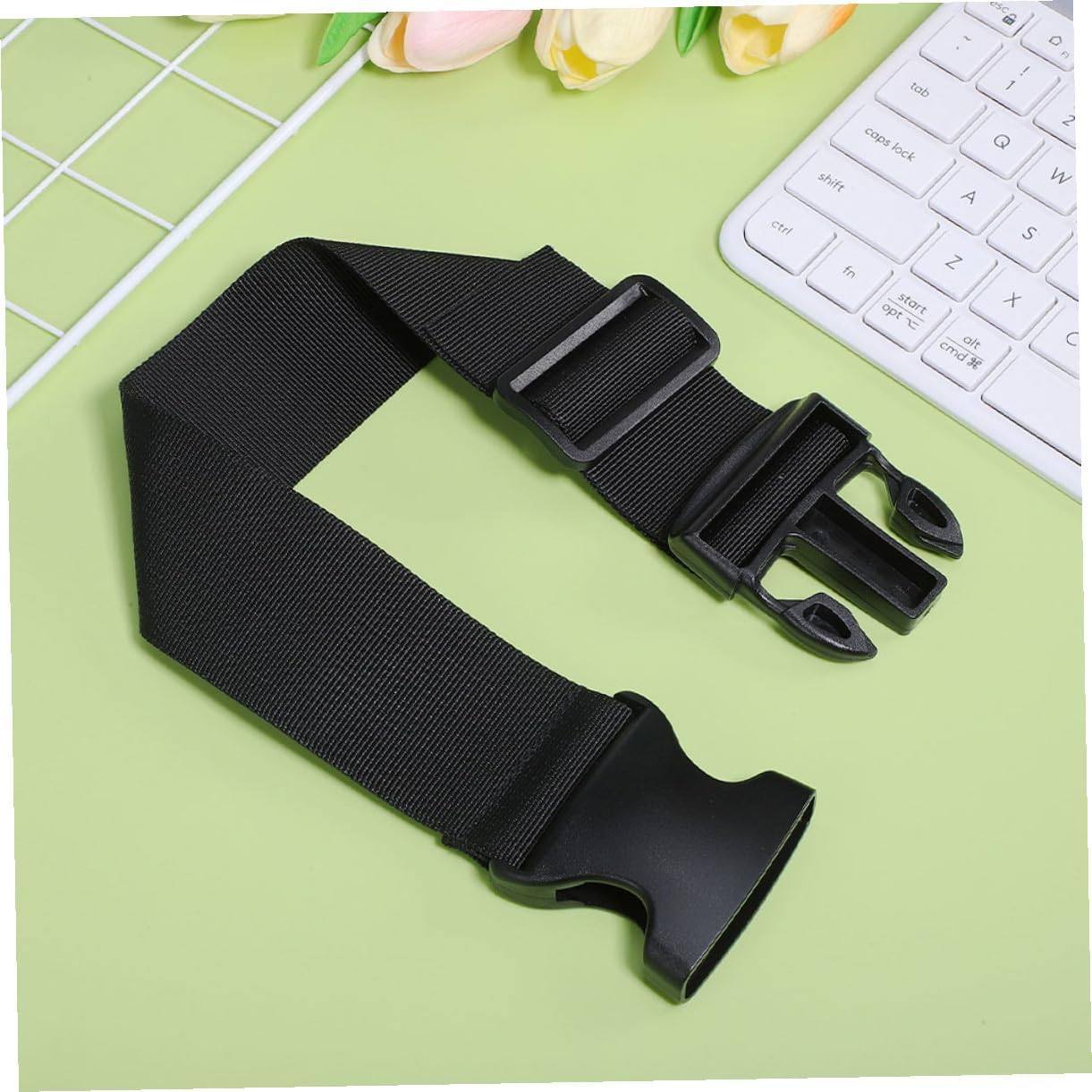 Hohopeti 2Pcs Adjustable Luggage Straps High-Strength Buckle Travel Belt for Suitcases Backpacks Outdoor Packing Security Gear