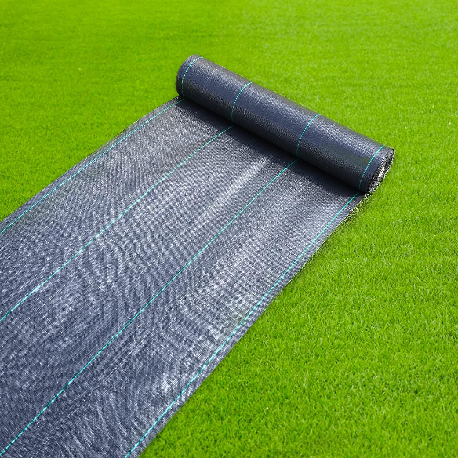 Gdnaid 3Ftx100Ft Weed Barrier Landscape Fabric Heavy Duty, 3.2Oz Weed Barrier Fabric, Easy Setup Woven Garden Landscaping Fabric image number 1