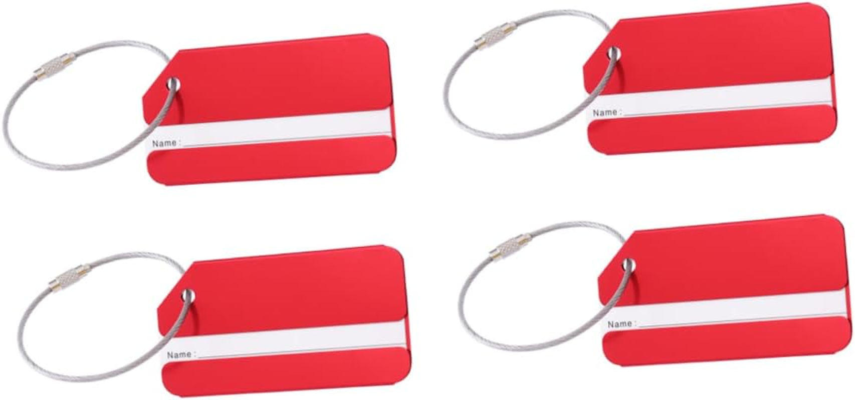 Sosoport 15Pcs Aluminum Luggage Tags for Travel Fashion Baggage Tag for Suitcase Handbag Name Aluminum Material image number 1