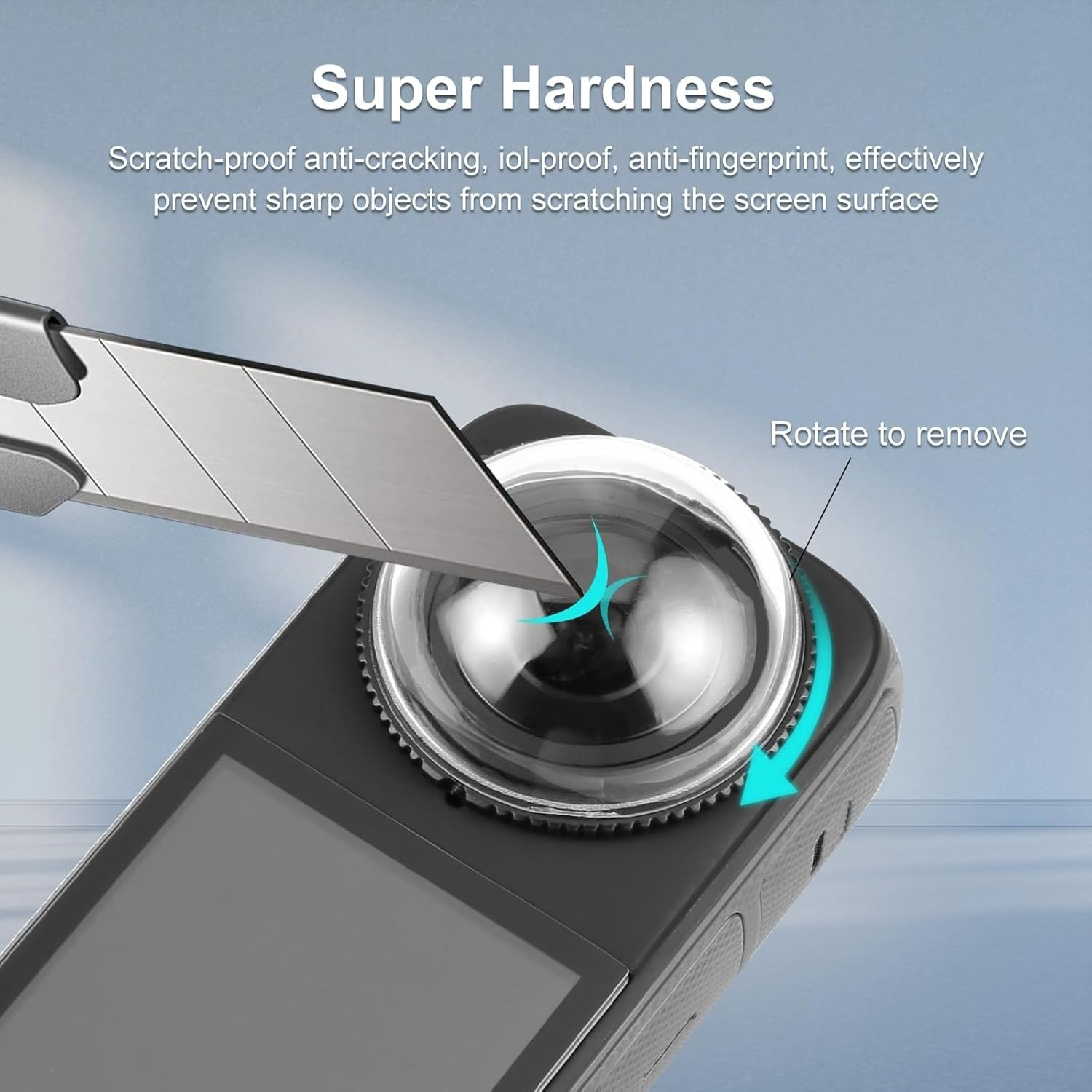 Lens Guard for Insta360 X4, XICEN Lens Protector Removable PC Protective Lens Cover for Insta 360 X4 Accessories - Glass image number 5