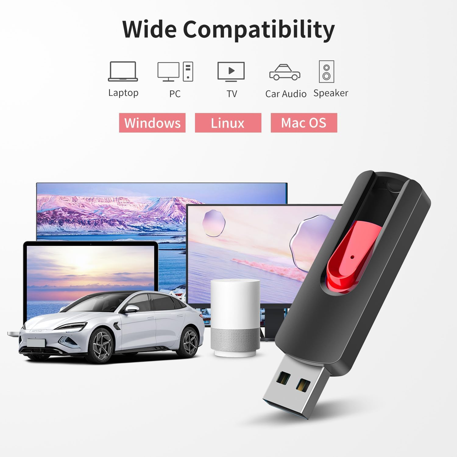 RAOYI 10Pcs 4GB USB Flash Drives Slide Retractable Memory Stick Bulk USB 2.0 Thumb Drive Jump Drive Zip Drive USB Sticks Data Storage Backup for PC Mac (4G, 10 Red Color)