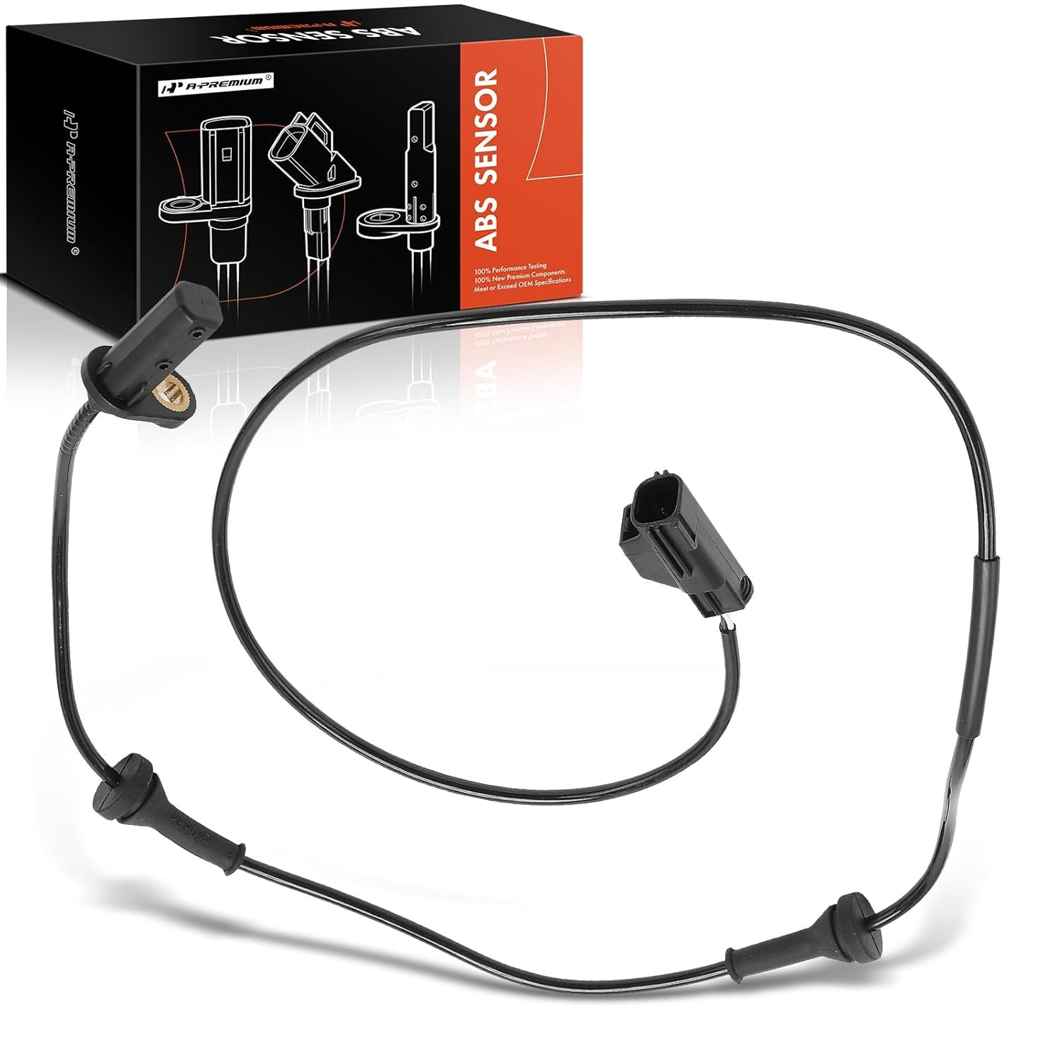 A-Premium ABS Wheel Speed Sensor for Volvo S60 S80 V70 XC70 99-09 Front Right Passenger Side image number 1