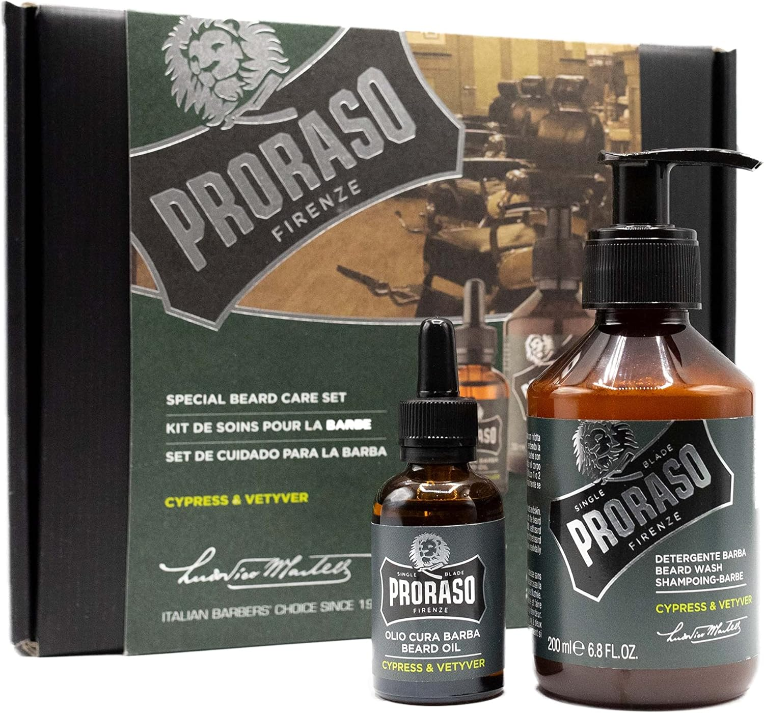 Proraso Proraso Beard Care Duo Kit for New or Short Beards, Cypress and Vetyver, with Beard Balm and Beard Wash, 1 Ct. image number 1