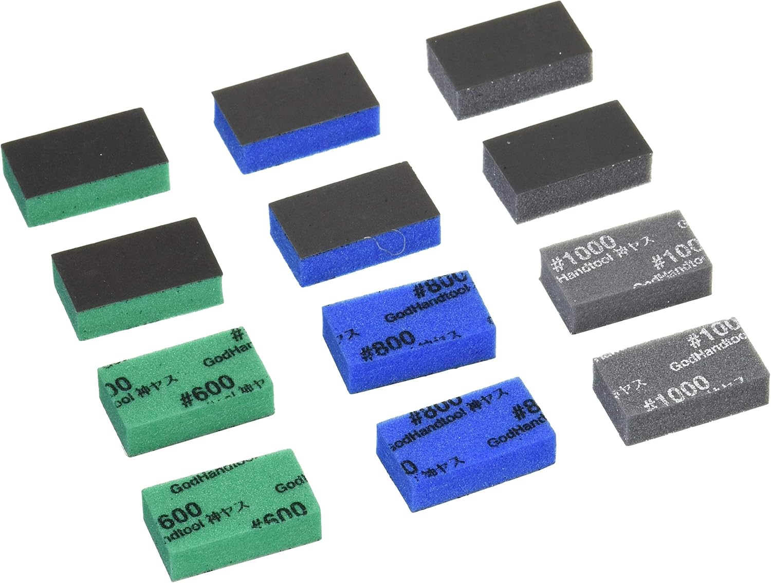 Godhand KS10-A3B Sanding Sponge Sandpaper Stick 10Mm Assortment Set B (12 Pcs)) image number 1