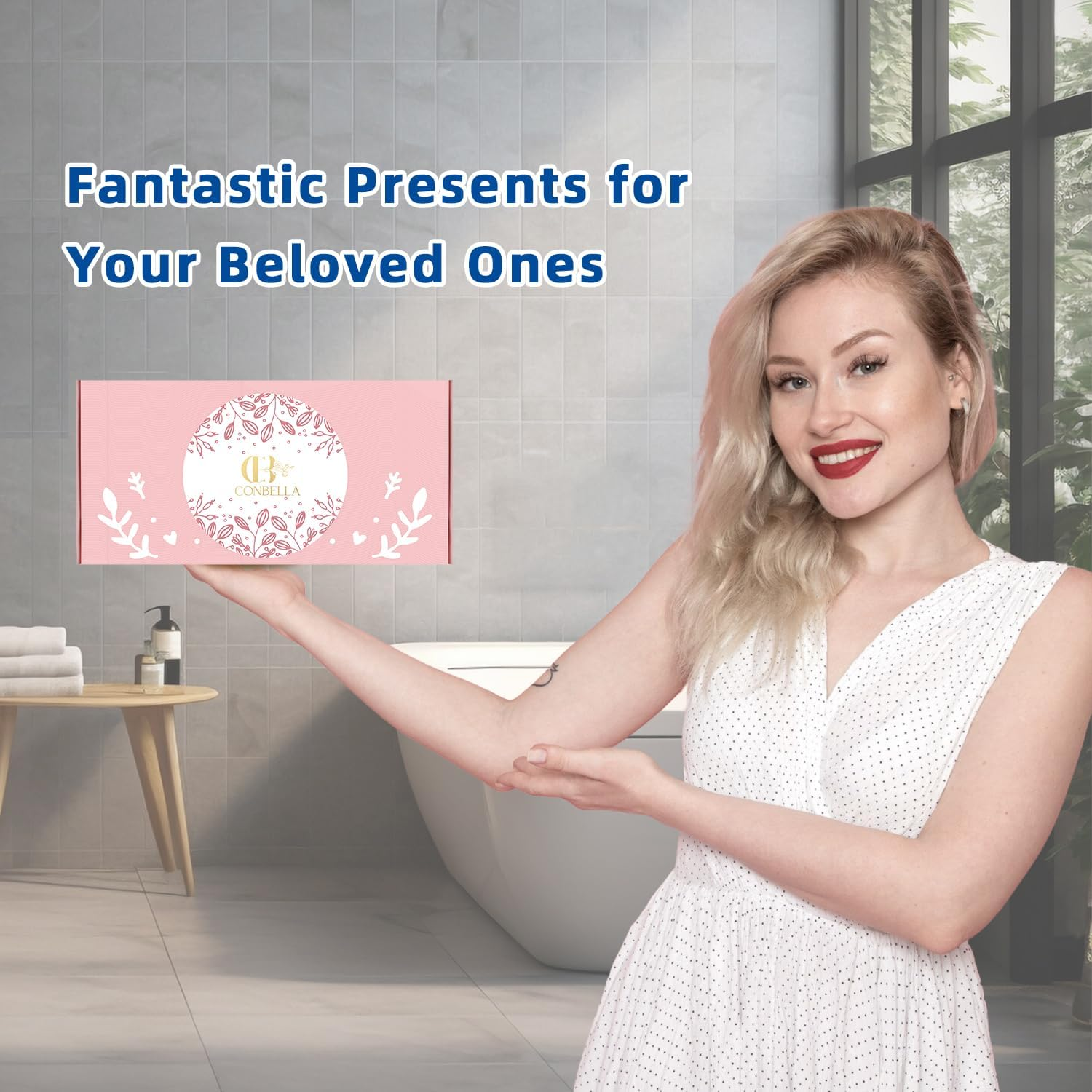 Bath Pillow, Bath Pillows for Tub Neck and Back Support, Bathtub Pillows for Head and Neck with 6 Strong Non-Slip Suction Cups, 4D Air Mesh, Bath Accessories Spa Gifts for Women(Pink) image number 4