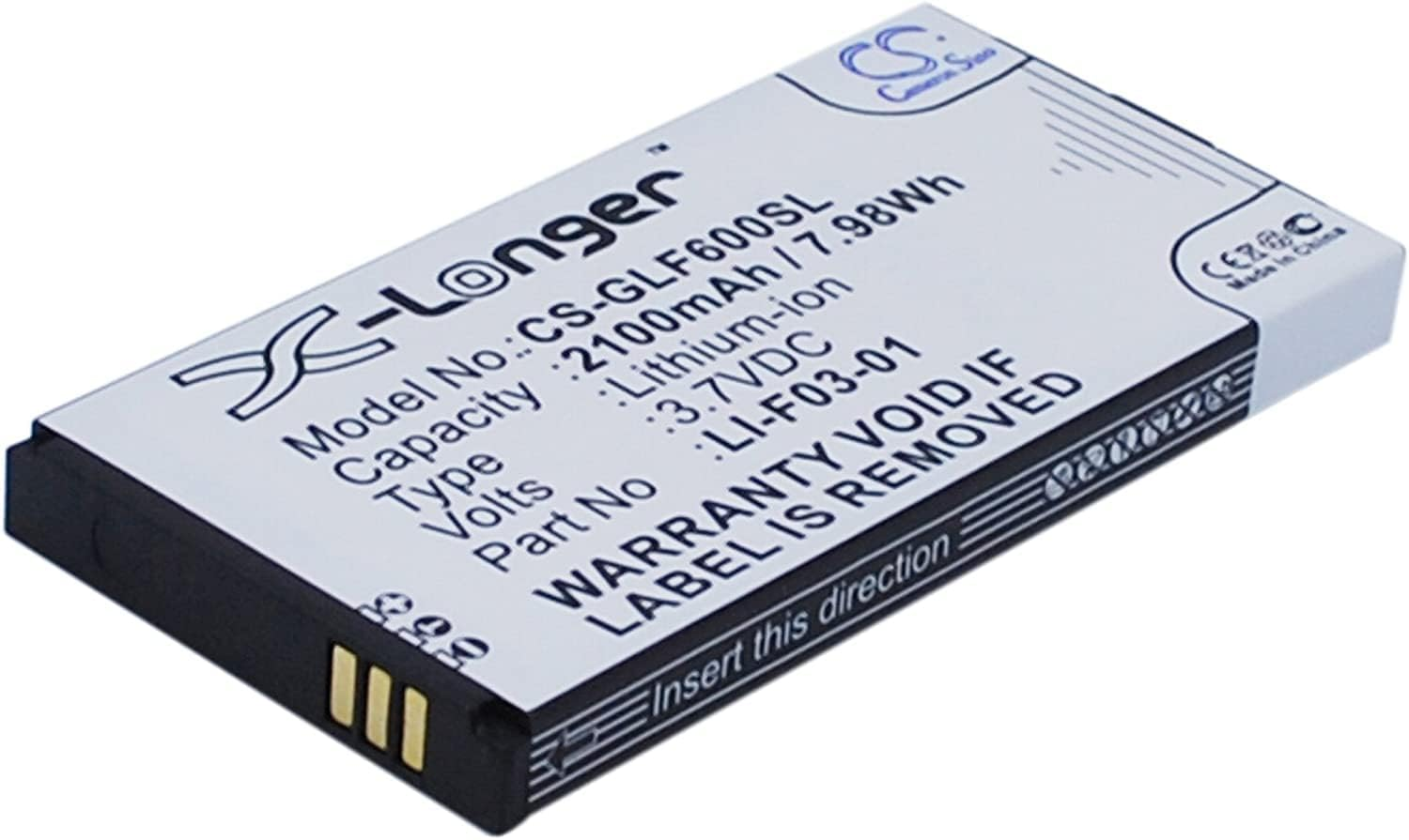 Compatible Replacement Battery for Golf Buddy PT4, Platinum 4, DSC-GB600, GB3-PT4