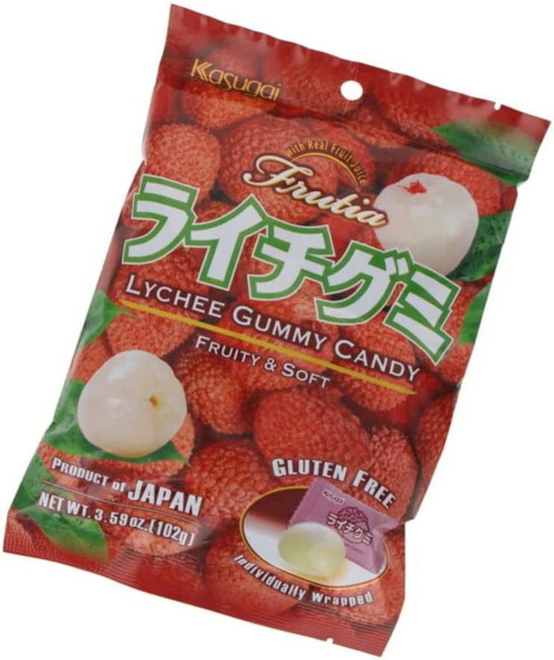Kasugai Gummy Lychee Candy 102 G image number 1