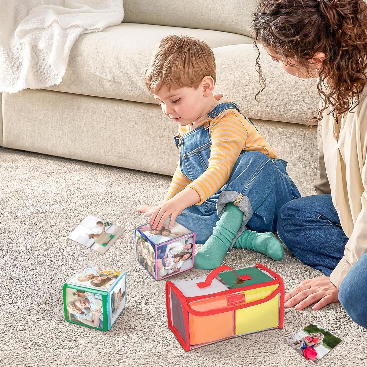 Godery DIY Education Playing Game Dice, Pocket Cubes for Teaching (Set of 2) image number 1