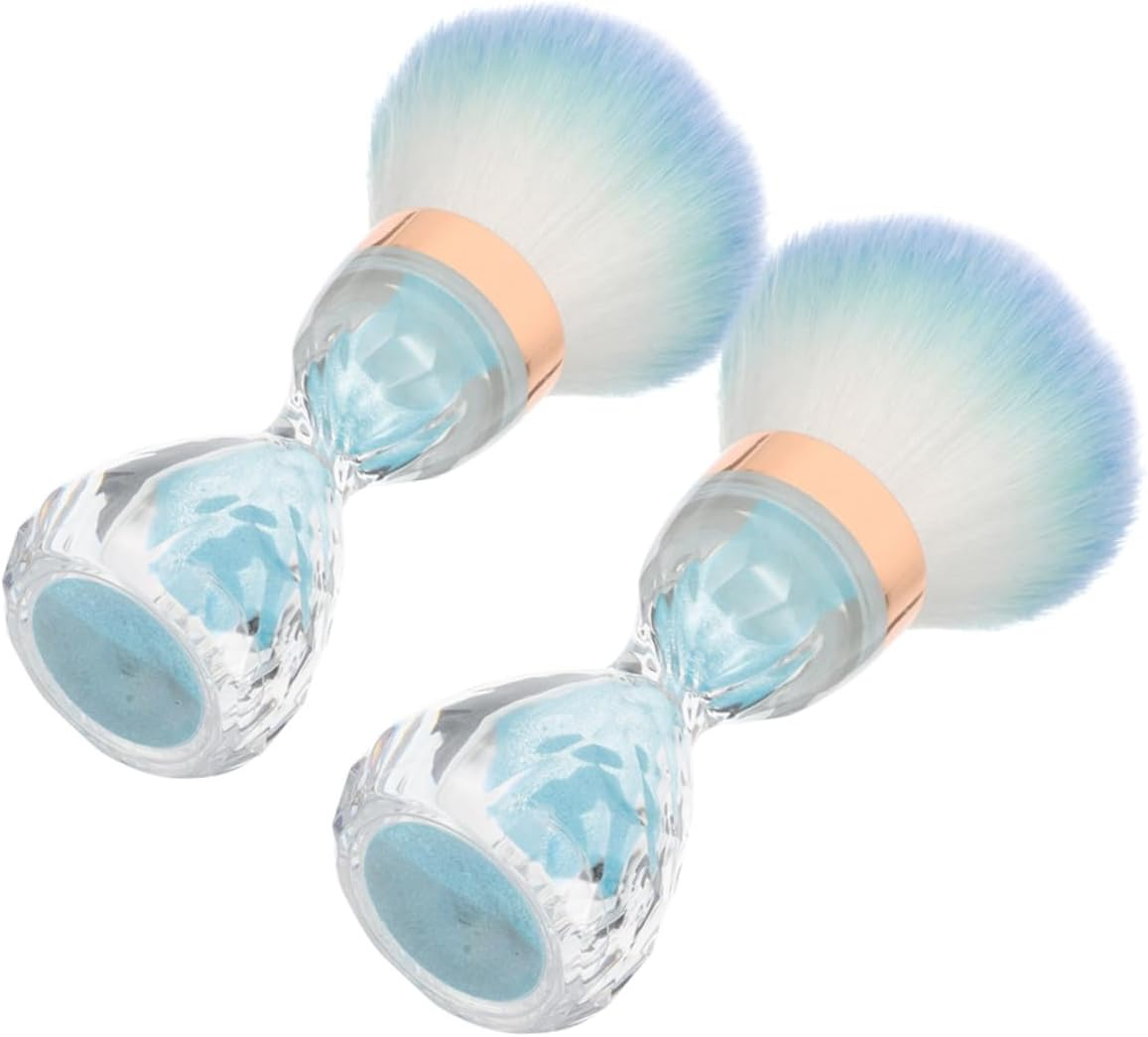 VICASKY 2Pcs Nail Scrubber Brush Hair Coloring Brush Hand Grip Nail Hairdressing Cleaning Tools