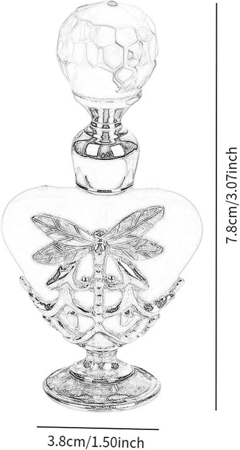 Kokiya Perfume Bottle 5Ml Small Travel Glass Perfume Bottle Decorative Fancy Essential Oil Bottles, Yellow image number 5