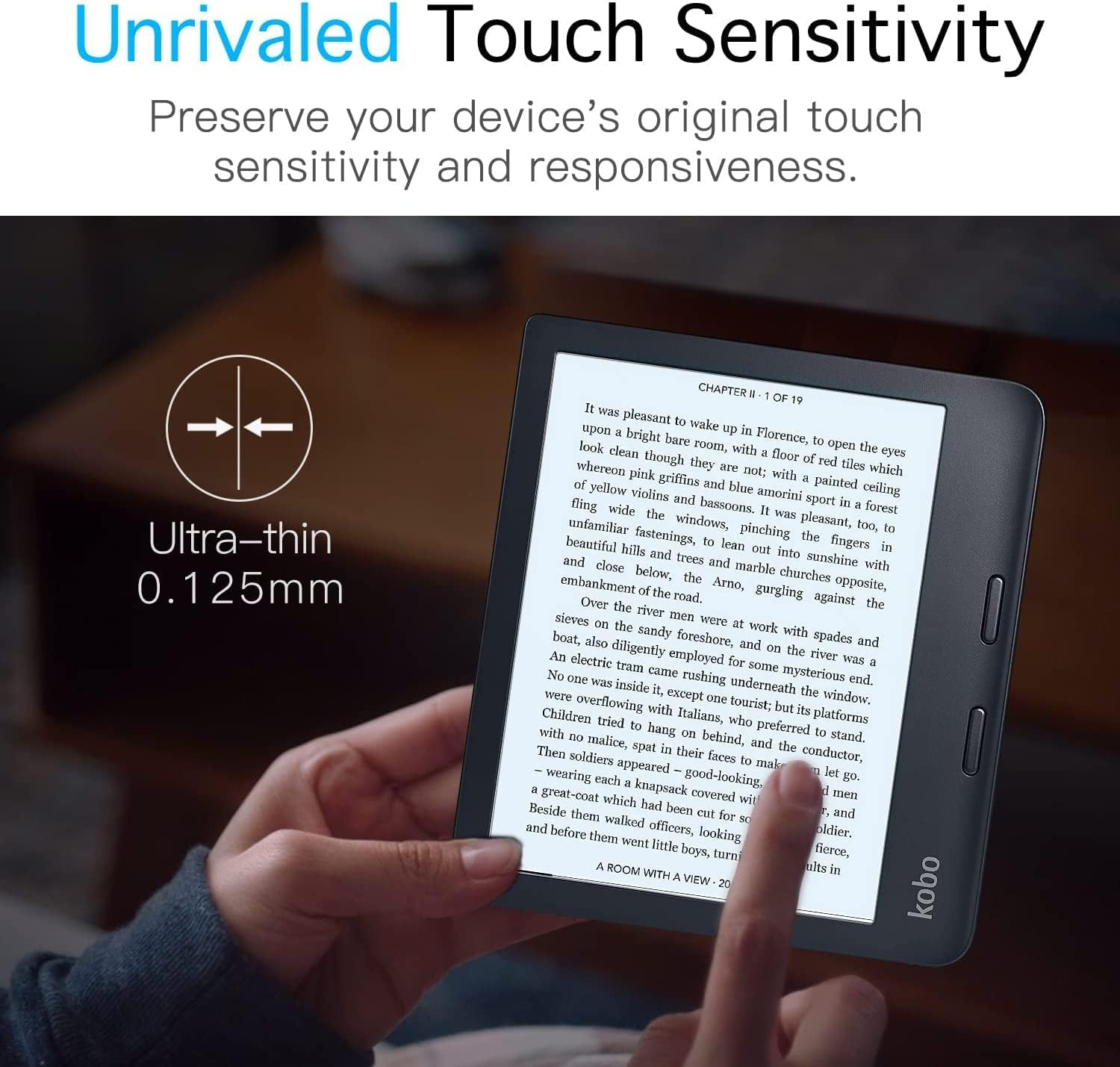 【2 Pack】T Tersely Screen Protector for Kobo Libra 2 (7 Inch), Premium High Definition PET Protective Film for Kobo Libra 2 image number 1