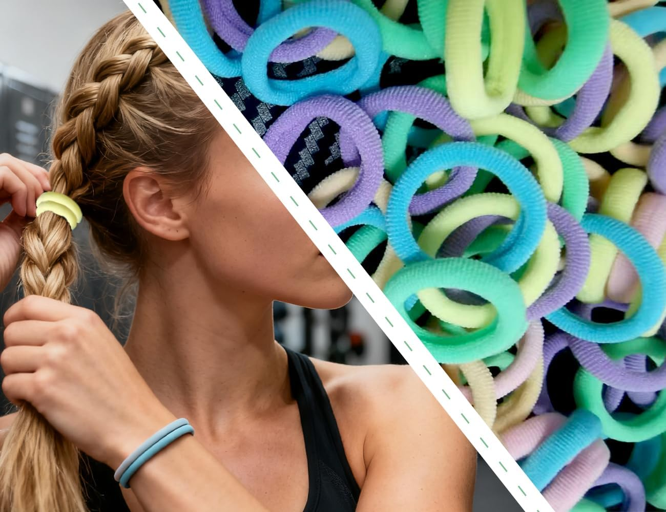 AOYEGIC Pack of 200 Small Hair Bobbles Girls, Seamless Multicoloured Mini Hair Bobbles, Elastic Soft Loom Bands, Ponytail Decoration, for Girls, Children, Baby (Colour) image number 5