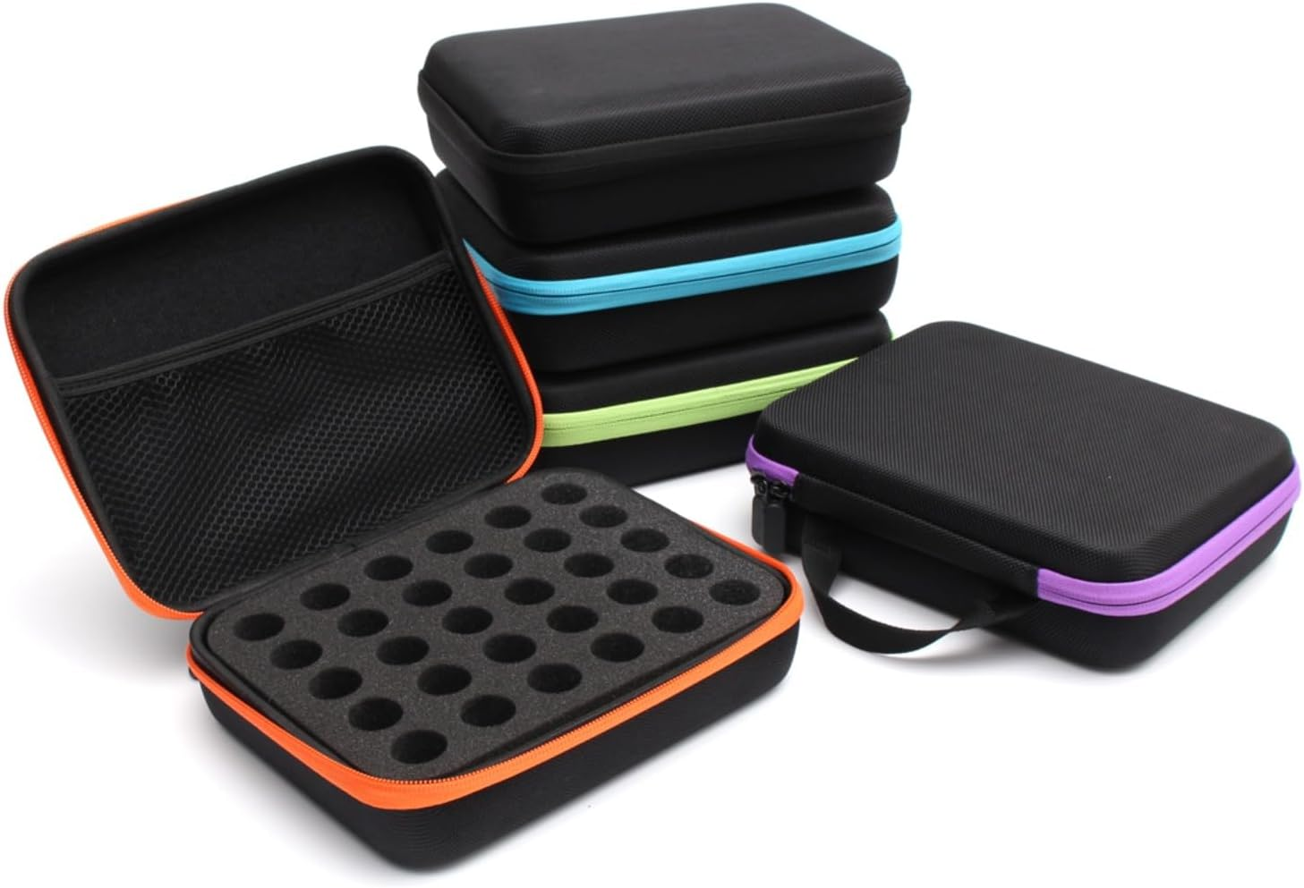 Wuyangcun Essential Oils Storage for 10Ml Essential Oils Travel Case Carrying Case 30 Bottles for Doterra Young Living Oils (Purple)