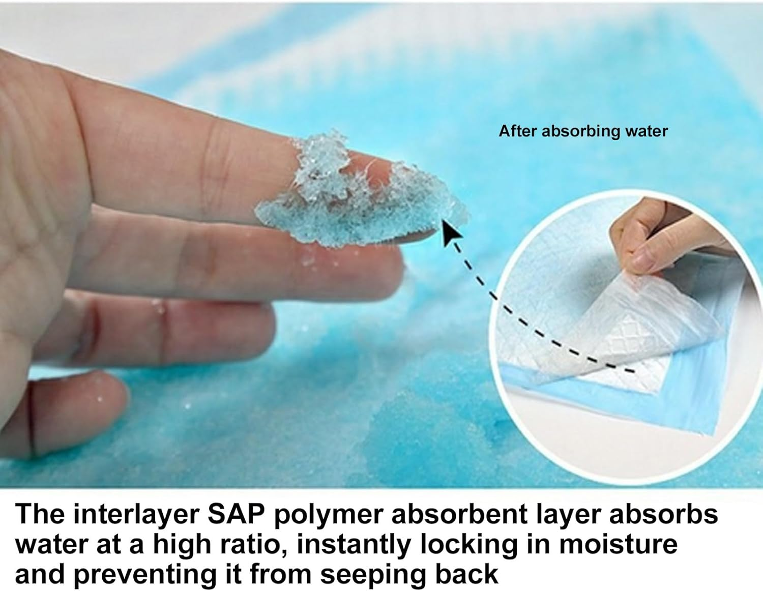 Changing Table Pads - 100PCS Waterproof Diaper Pads, 13X18 Inch | Absorbent Changing Pads for Baby, Child, Adult, Bed or Travel Use, Breathable Chux Liners for Daily Care image number 2