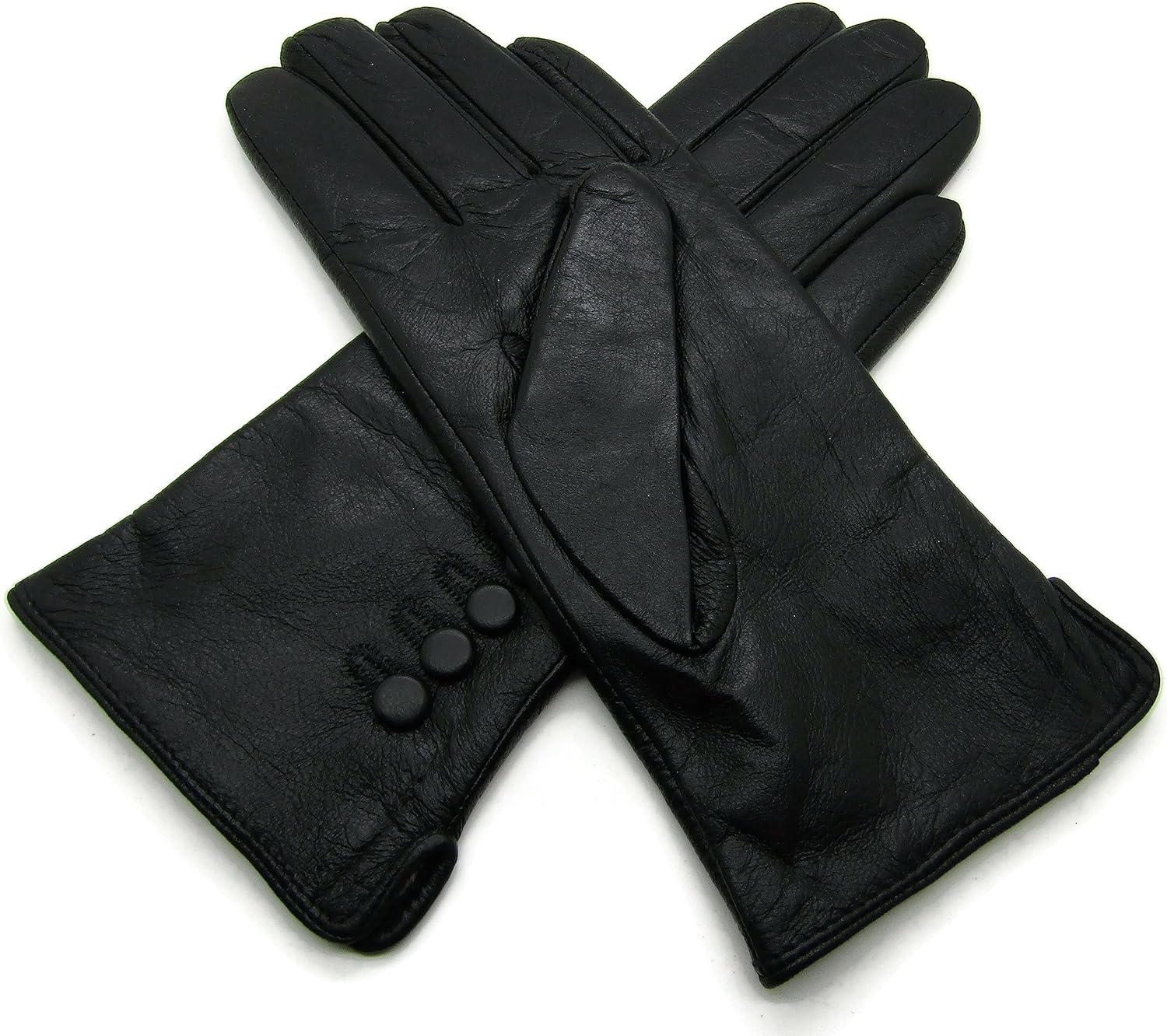 Theglovehut Womens Ladies Genuine Soft Leather Gloves Fully Fleece Lined Winter Warm image number 2