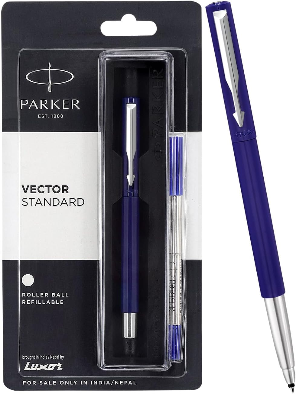 Parker Vector Standard Blue Body Roller Ball, Blue image number 1