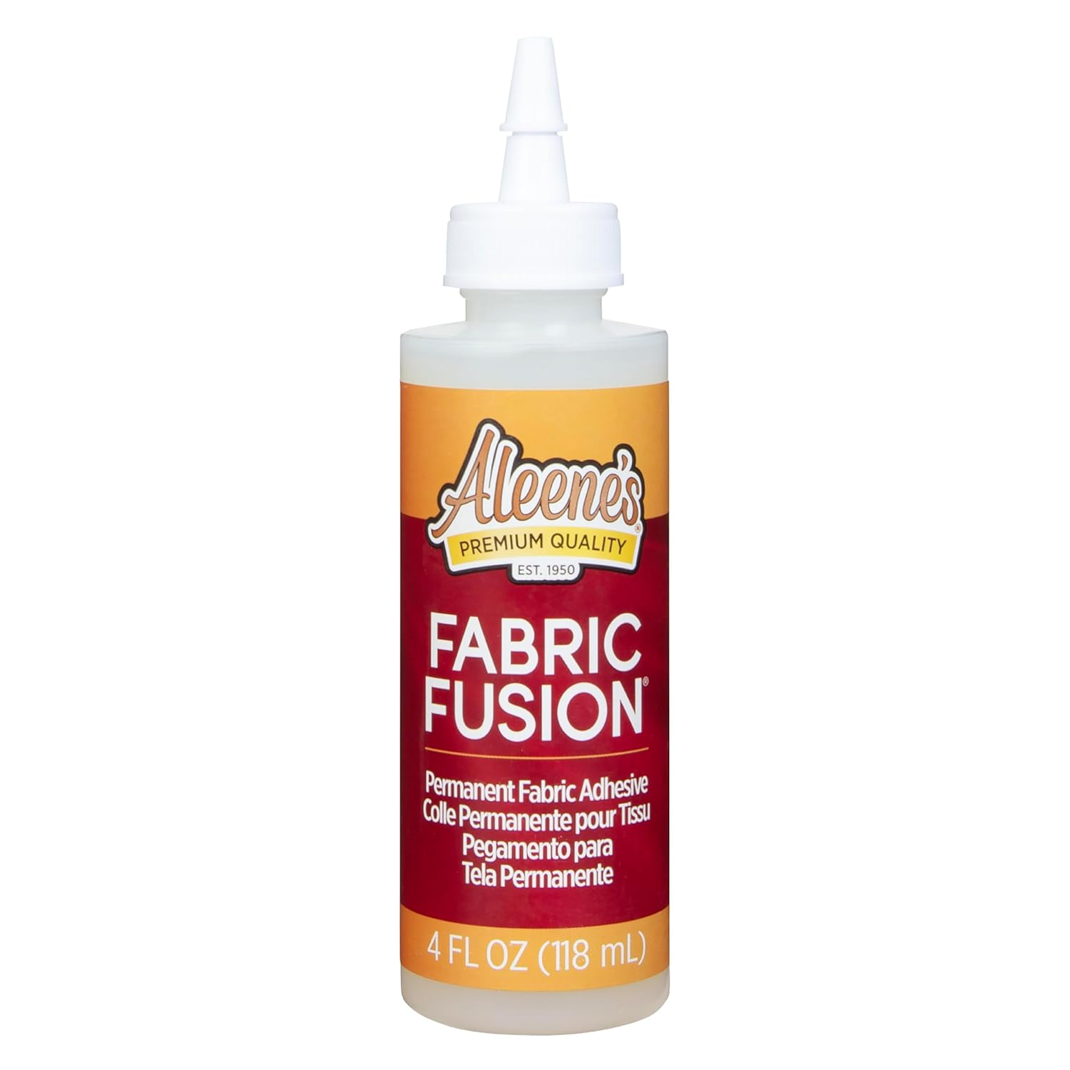Aleene'S 23473 Fabric Fusion Permanent Fabric Adhesive,Clear,4Oz image number 1
