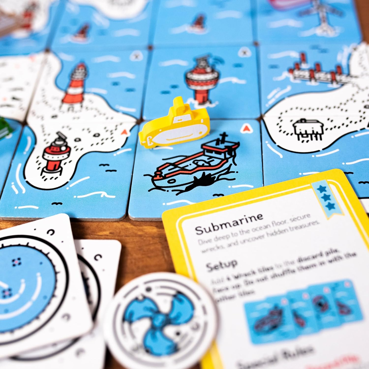 Pandasaurus Games Beacon Patrol: Ships & Shores Board Game - 6 Players image number 3