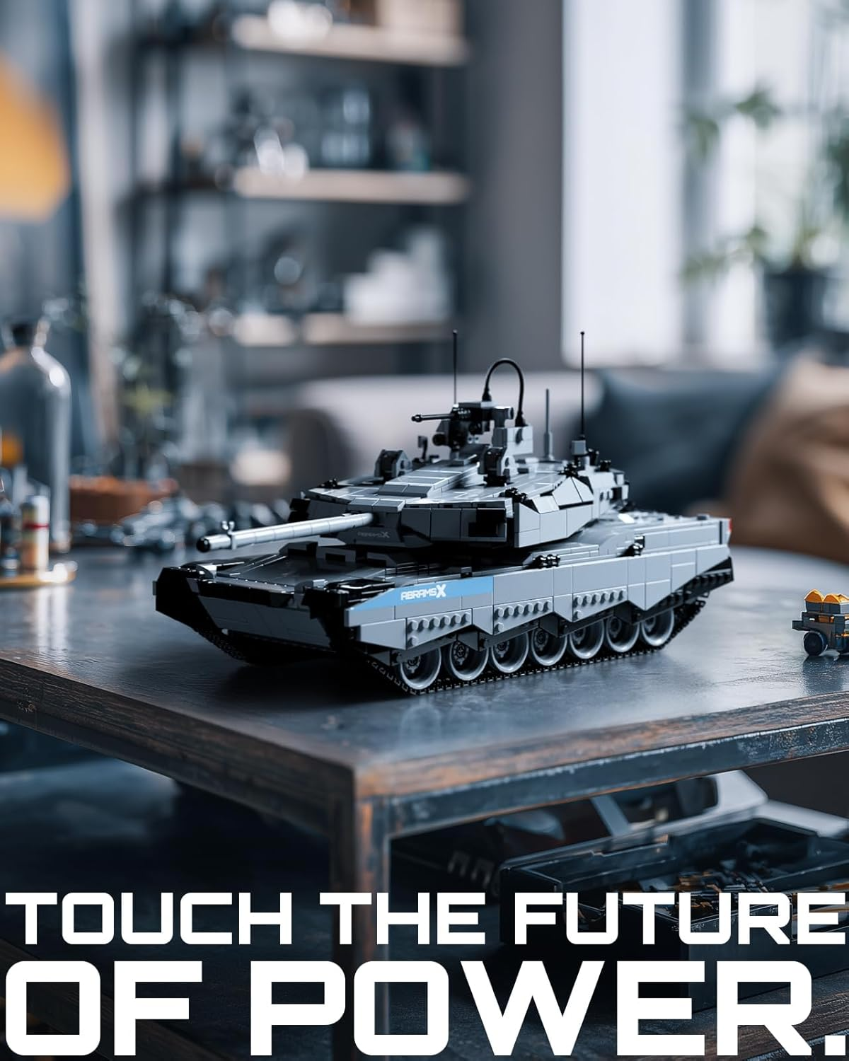 Nifeliz Military Abramsx Tank Model Set, Army Main Tank Building Set for Adults to Build and Collection, Display Model for Military Enthusiasts (2,136 PCS, NF10300) image number 4