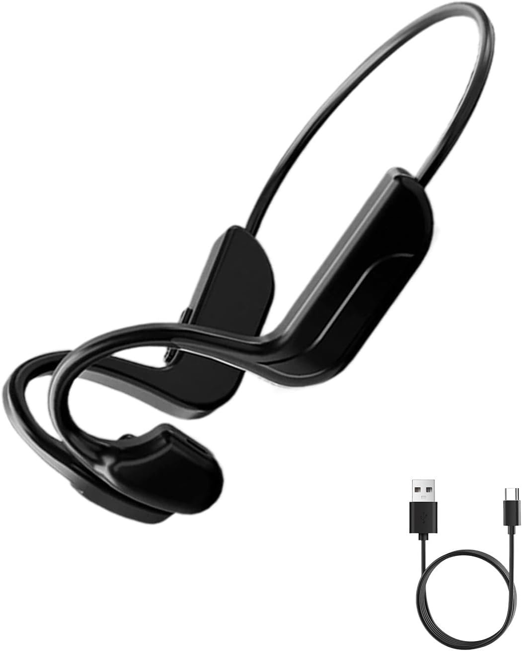 Bone Conduction Headphones Bluetooth 5.2 Wireless Sports Headphones with IP65 Waterproof HD Microphone Headphones Sport for Jogging Running Cycling Ergonomic Design Long Battery Life up to 12 Hours