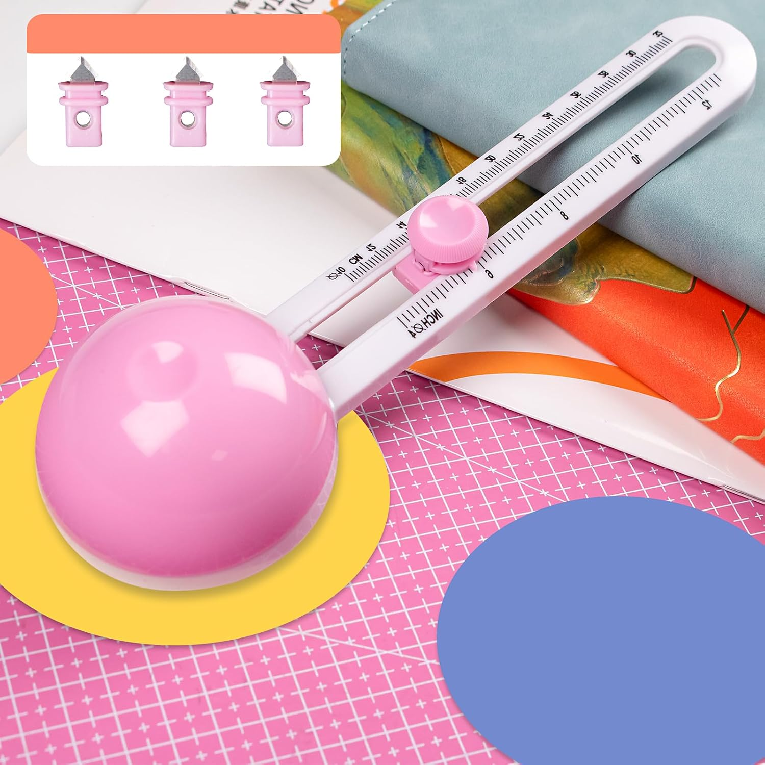 Circle Cutter, Circle Cutters for Paper Crafts, Paper Circlecutters, Circle Papercutters, Circular Cutters, Cardboard Circle Cutter, Adjustable Craft Cutting Tools, Cutting Diameter 4'' to 12.5''