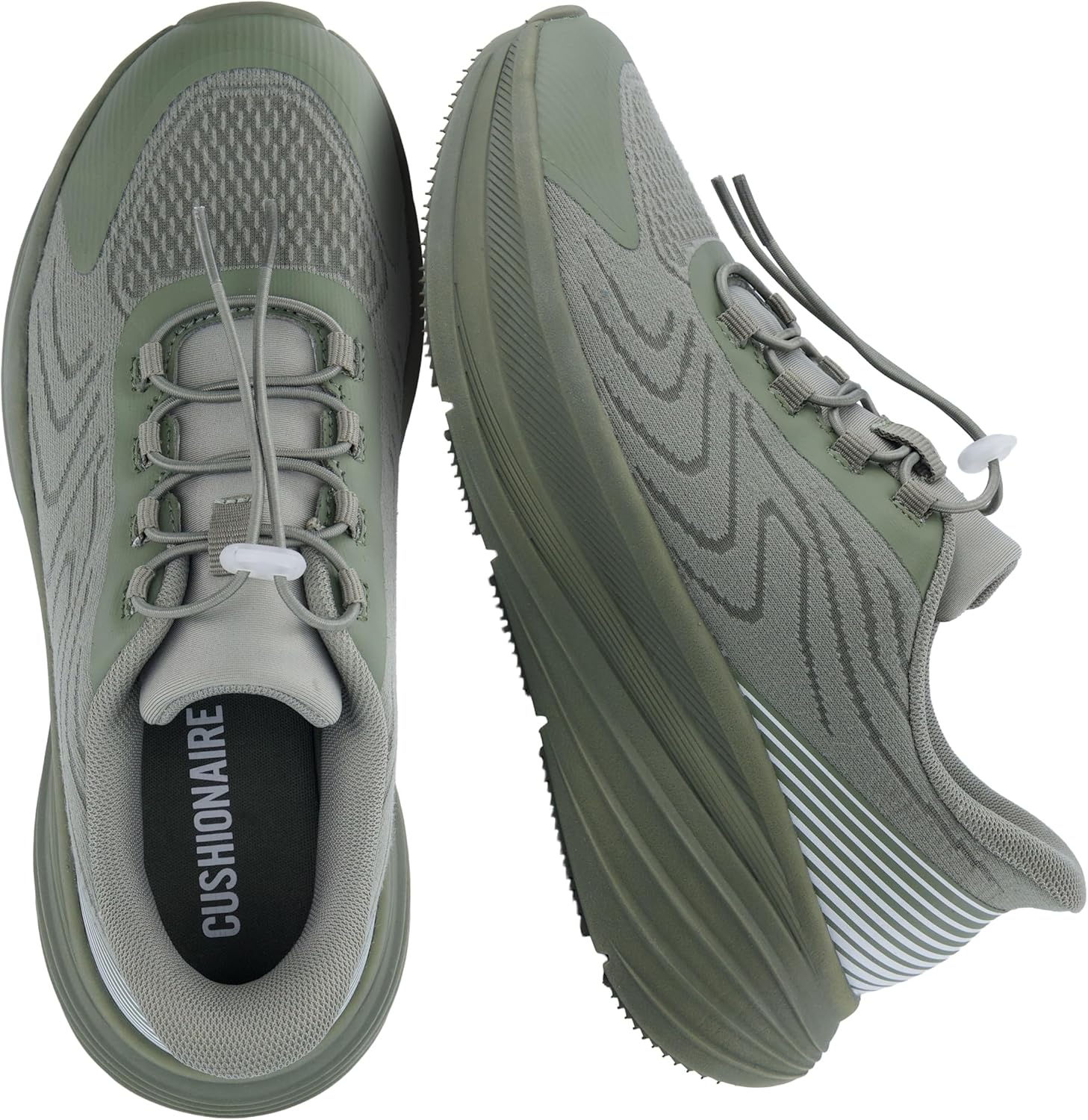 CUSHIONAIRE XPLOR Women&rsquo;S Athletic Sneaker &ndash; Chunky Lace-Up Trainer with Lightweight Mesh Upper & Cushioned Platform Sole