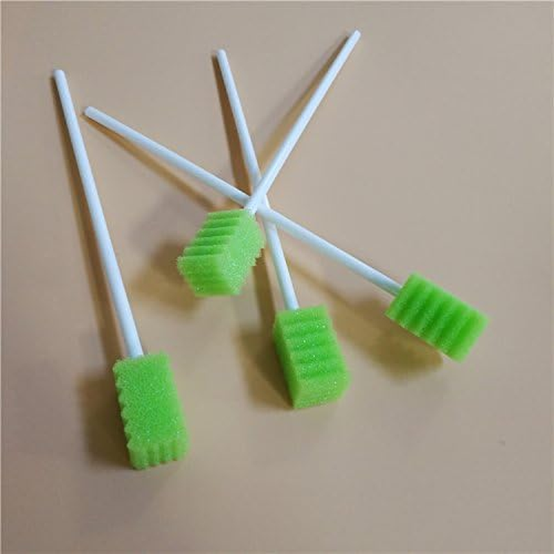 Dental Swabs Unflavored Swabsticks-Oral Cavity Cleaning Mouth Swab, Tooth Shaped, Untreated Unflavored, Box of 150 Counts (Fruit Green) image number 1