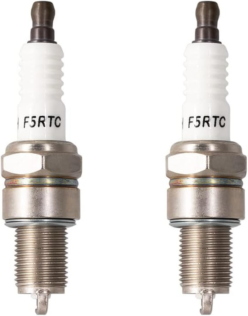 PK2 TORCH F5RTC Spark Plug Replace for NGK 7734/BPR5ES, for Champion 322/RN11YC 404/RN12YC 8405, for Denso 5305/IW16 3256/J16CR-U 3013/W14EXR-U 3021/W16EPR-U 3031/W16EXR-U, for Harley Davidson 5RL,OEM