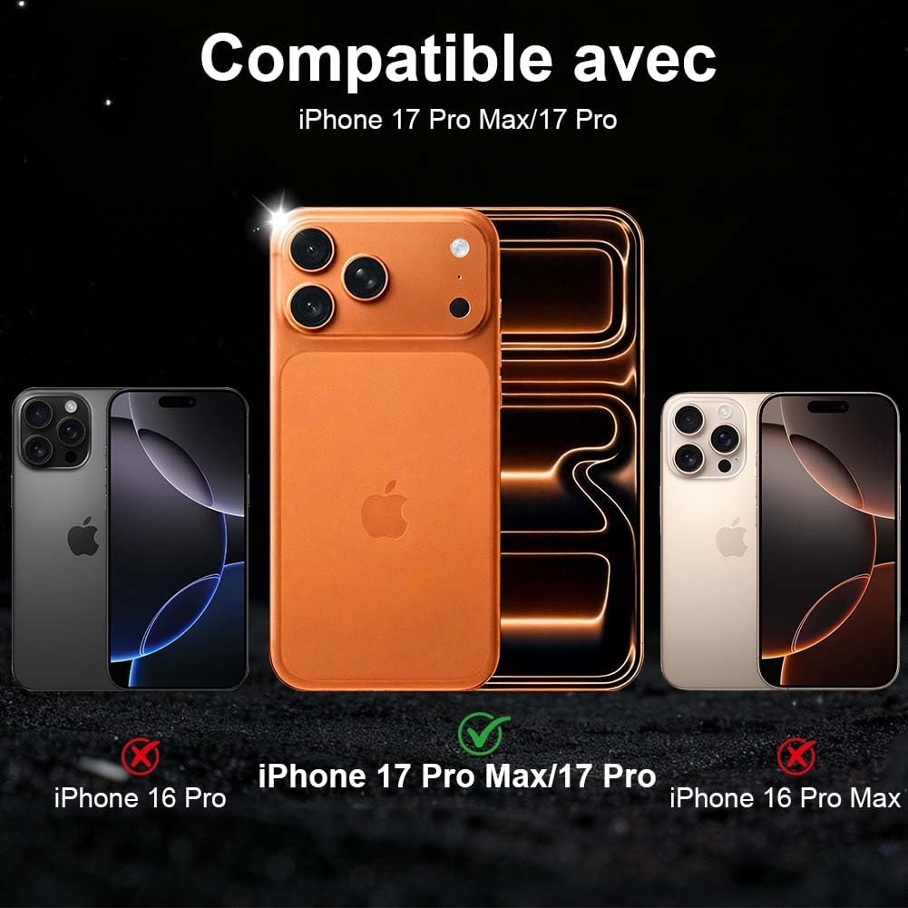 AOOSU 17 Pro Max/17 Pro Camera Lens Protector - 3 Pack [Top 9H+ Thin Tempered Glass] HD Invisible Tempered Glass Protectors Scratch Resistant Fit Camera,Does Not Affect Night Shots, Orange - 17 Pro Integrated Lens Screen Protector image number 7